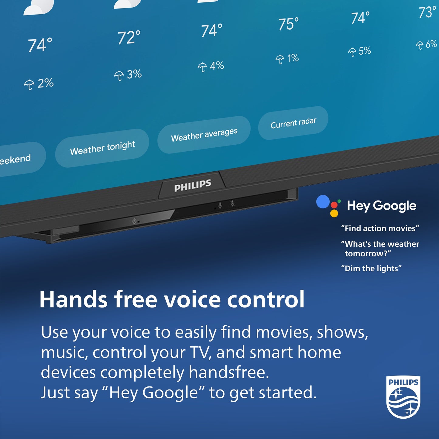 Philips 50" Class 144Hz QLED+ 4K UltraHD (2160p) Google + Gaming Smart TV 50PUG7675/F7