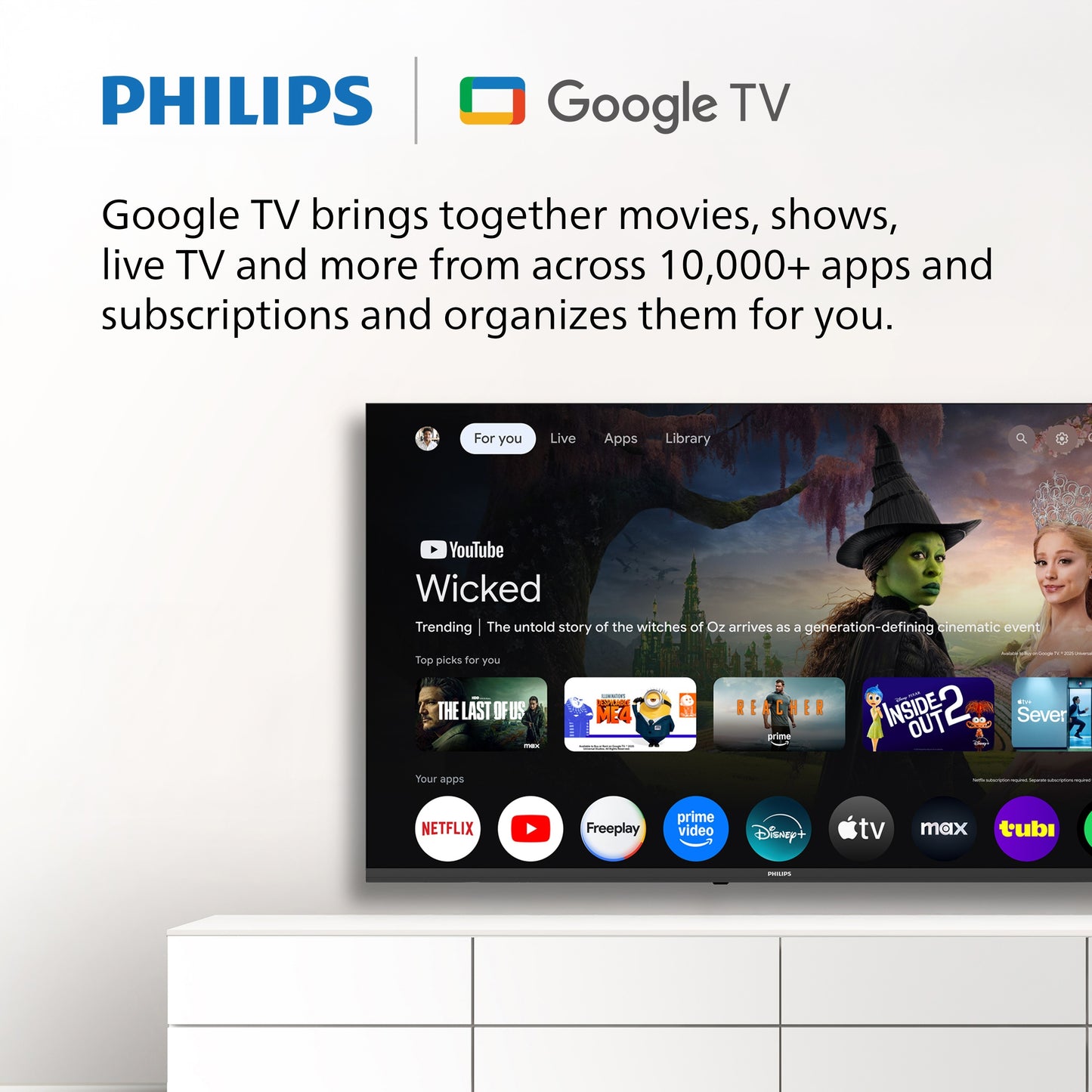 Philips 50" Class 144Hz QLED+ 4K UltraHD (2160p) Google + Gaming Smart TV 50PUG7675/F7