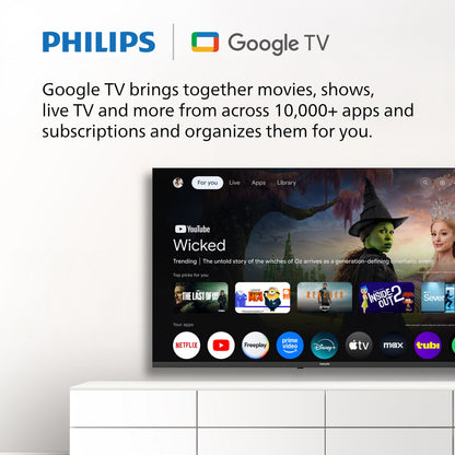 Philips 50" Class 144Hz QLED+ 4K UltraHD (2160p) Google + Gaming Smart TV 50PUG7675/F7