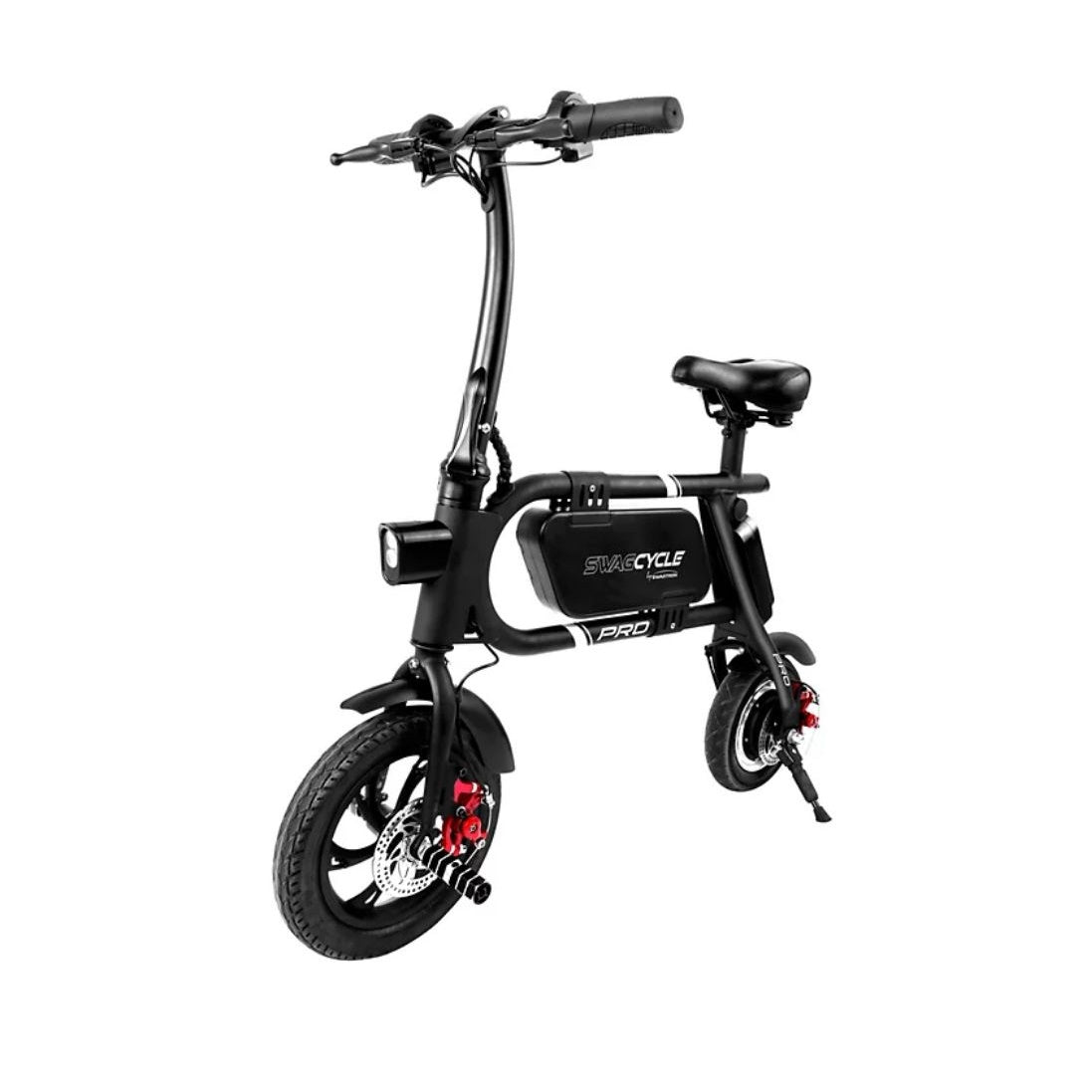 Swagtron SwagCycle SC-1 250W Electric Bike Black with Collapsible Frame and Handlebar Display 30512-2