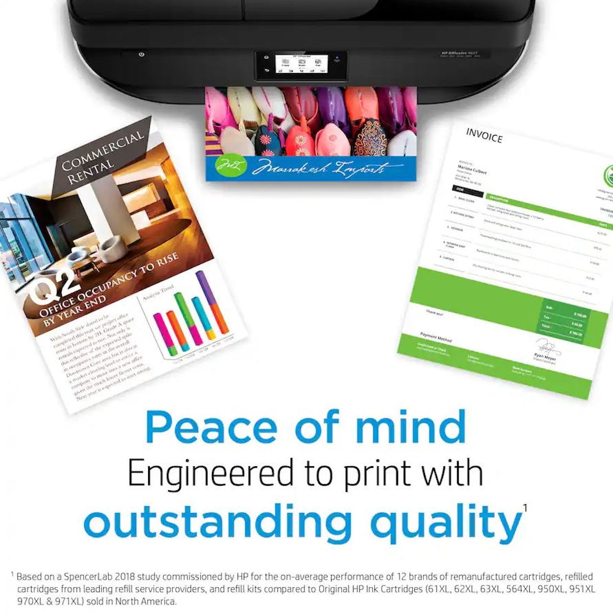 HP 61 Tri-Color High Yield Ink Cartridge, Prints Up to 300 Pages CH564WN#140