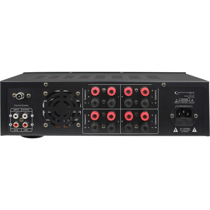 Technical Pro RX4CH 4-Channel, 8-Speaker Bluetooth Receiver