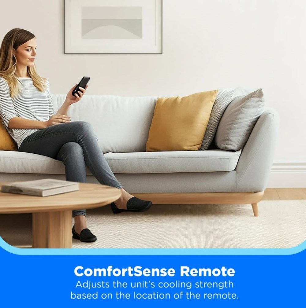 Midea 10,000 BTU DOE Smart Portable Air Conditioner, for spaces up to 450 sq. ft., 3-in-1 Comfort: Cools, ventilates, & Dehumidifies - MAP10S1XWBL-T