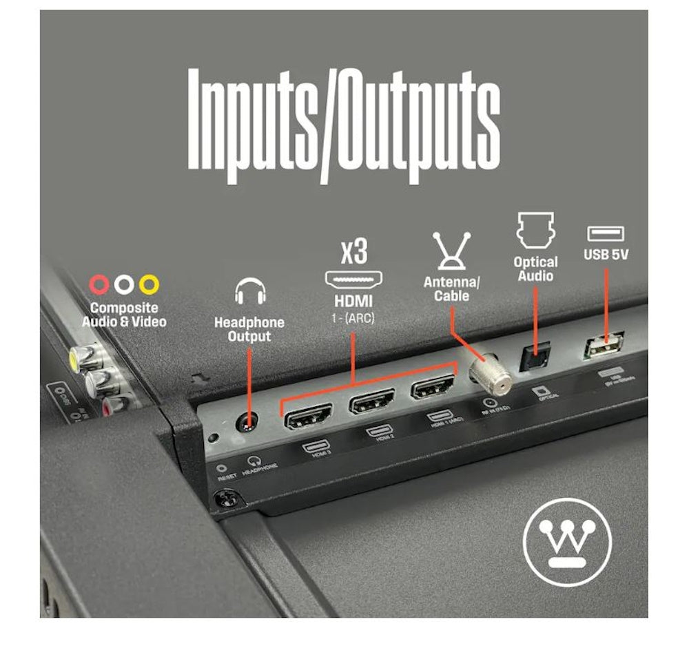Westinghouse 40" Smart FHD ROKU TV, Wi-Fi, Bluetooth, Flat Screen, Works with Apple AirPlay WR40FE2520