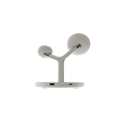 iHome 4-in-1 15W Magnetic Wireless Charging Stand - White - Fast charging for all of your Apple devices 2IHQI1009WHTCB