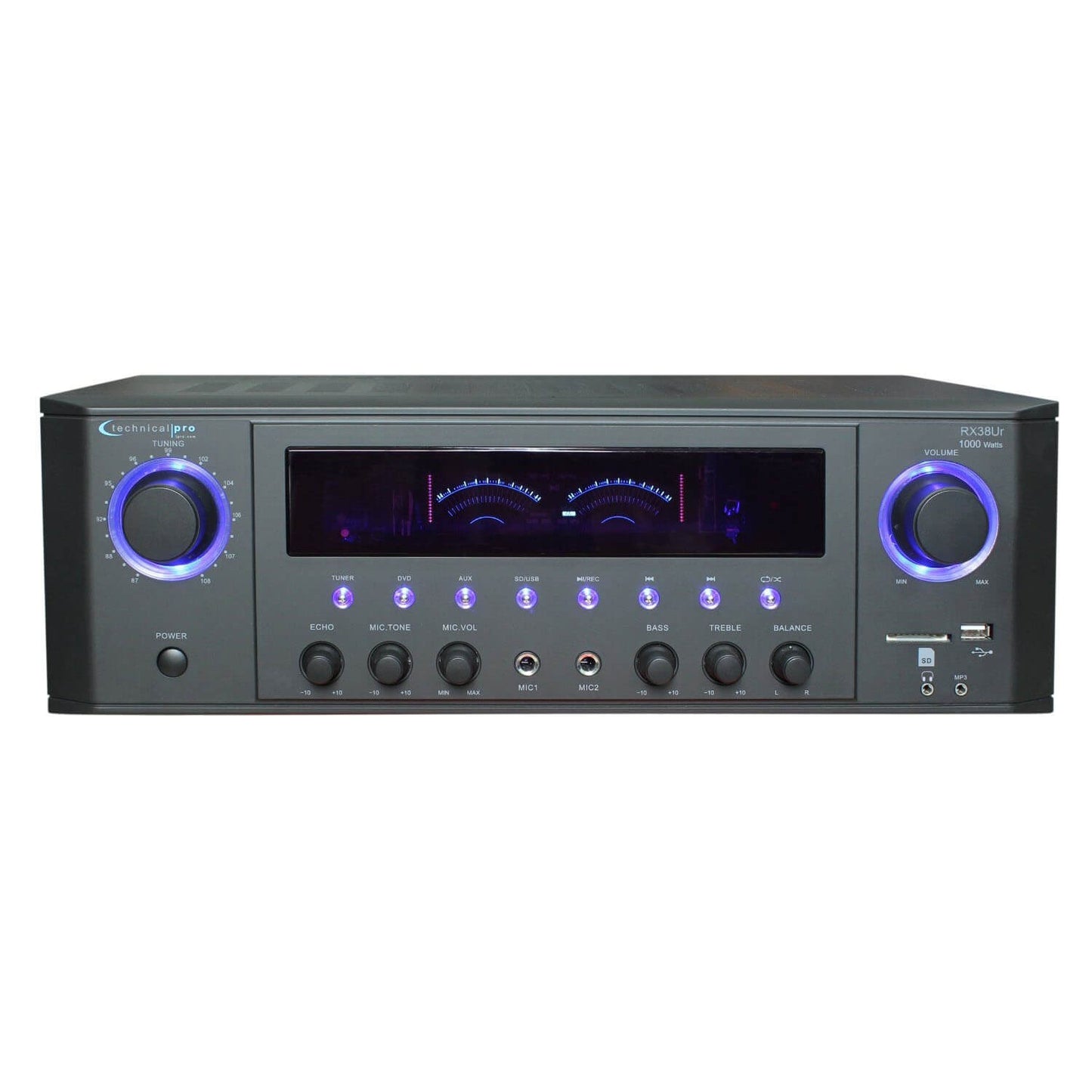 Technical Pro RX38UR Professional Receiver with USB & SD Card Inputs