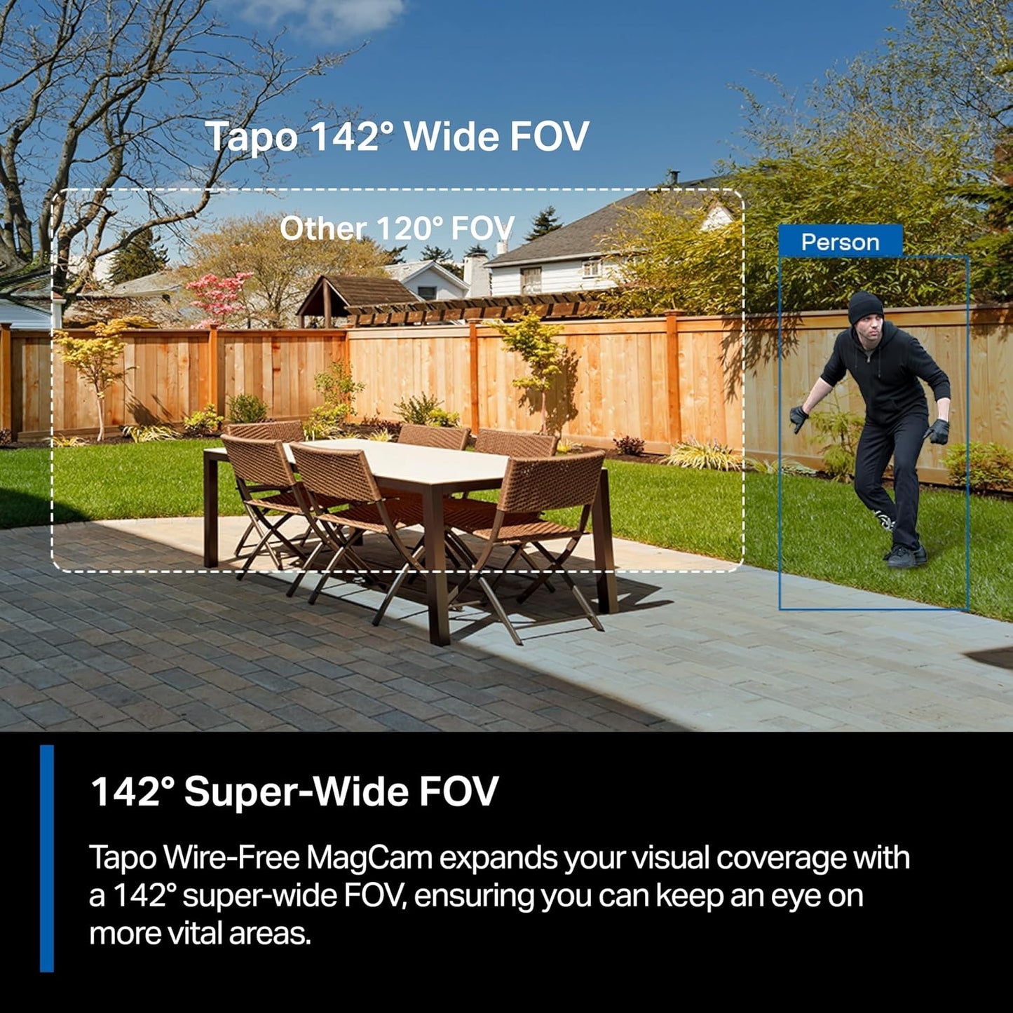 TP-Link Tapo C425 Smart Wire-Free Security Camera with Night Vision & Spotlights