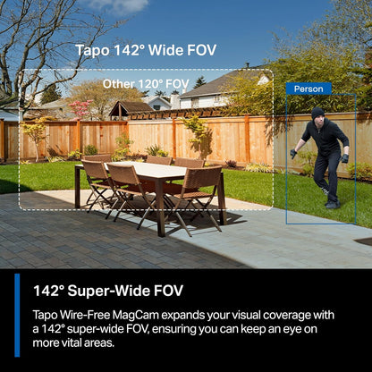 TP-Link Tapo C425 Smart Wire-Free Security Camera with Night Vision & Spotlights