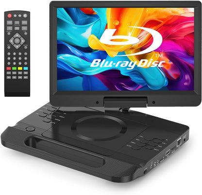 FANGOR 12’’ Portable Blu Ray Player with 1080P Full HD Swivel Screen F-BR114