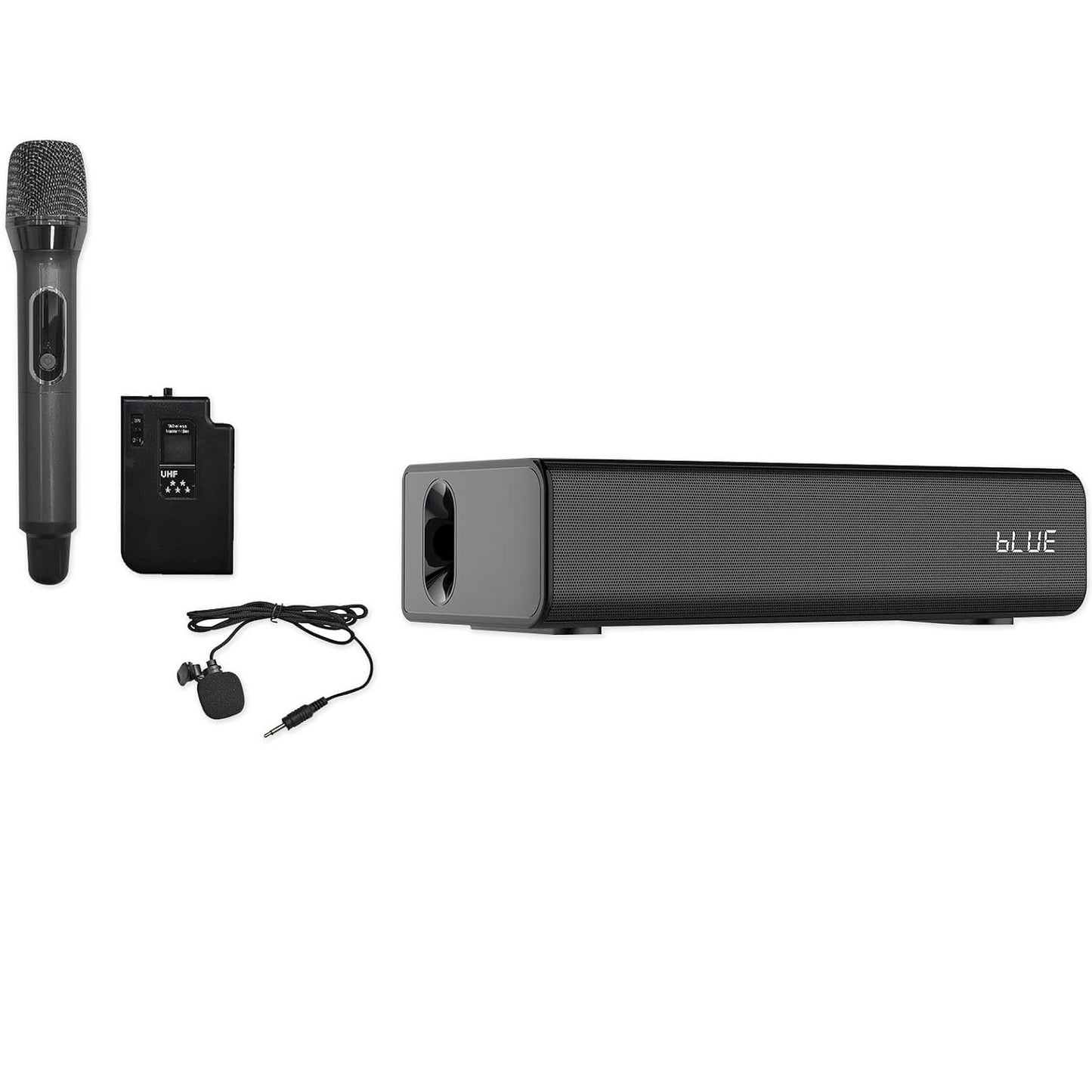 Technical Pro UHFBAR Rechargeable Sound Bar PA System+UHF Microphones+Bluetooth