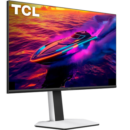 TCL 32" R84 Series 4K UHD HDR QD-Mini LED 1ms Gaming Monitor Black & White 32R84