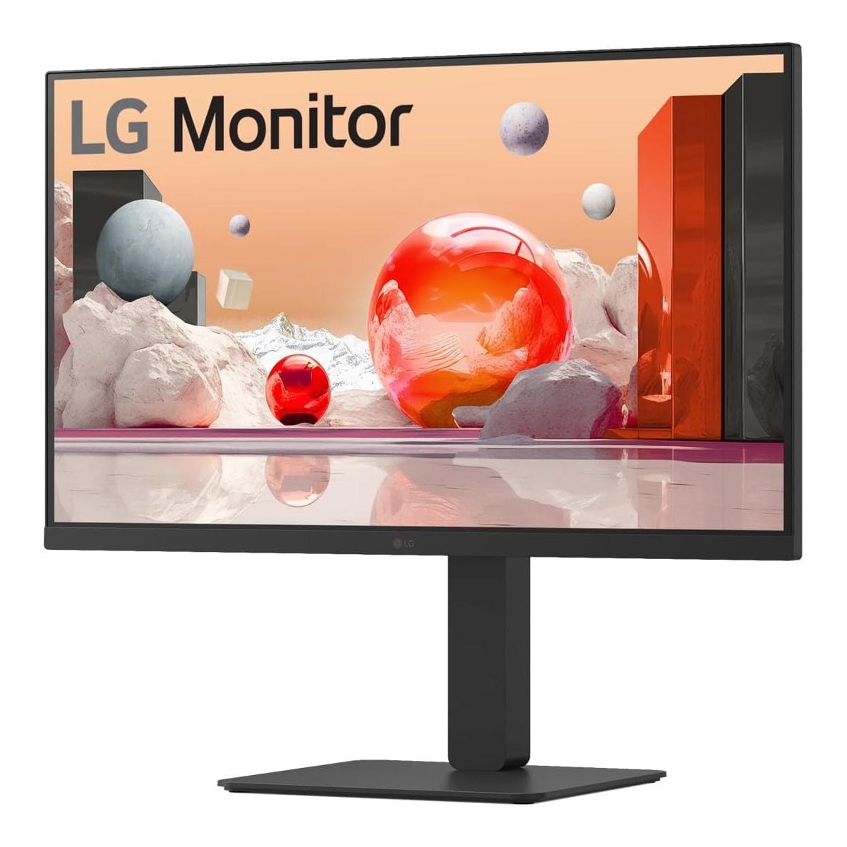 LG - 24BA650-B 24" Class Full HD LCD Monitor 1920 x 1080,100 Hz, 5ms HDMI | DP | USB-C