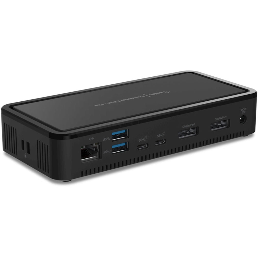 Belkin Thunderbolt 3 Dock Plus Thunderbolt 3 Cable USB-C Hub - 8-In-1 Docking Station for MacOS & Windows