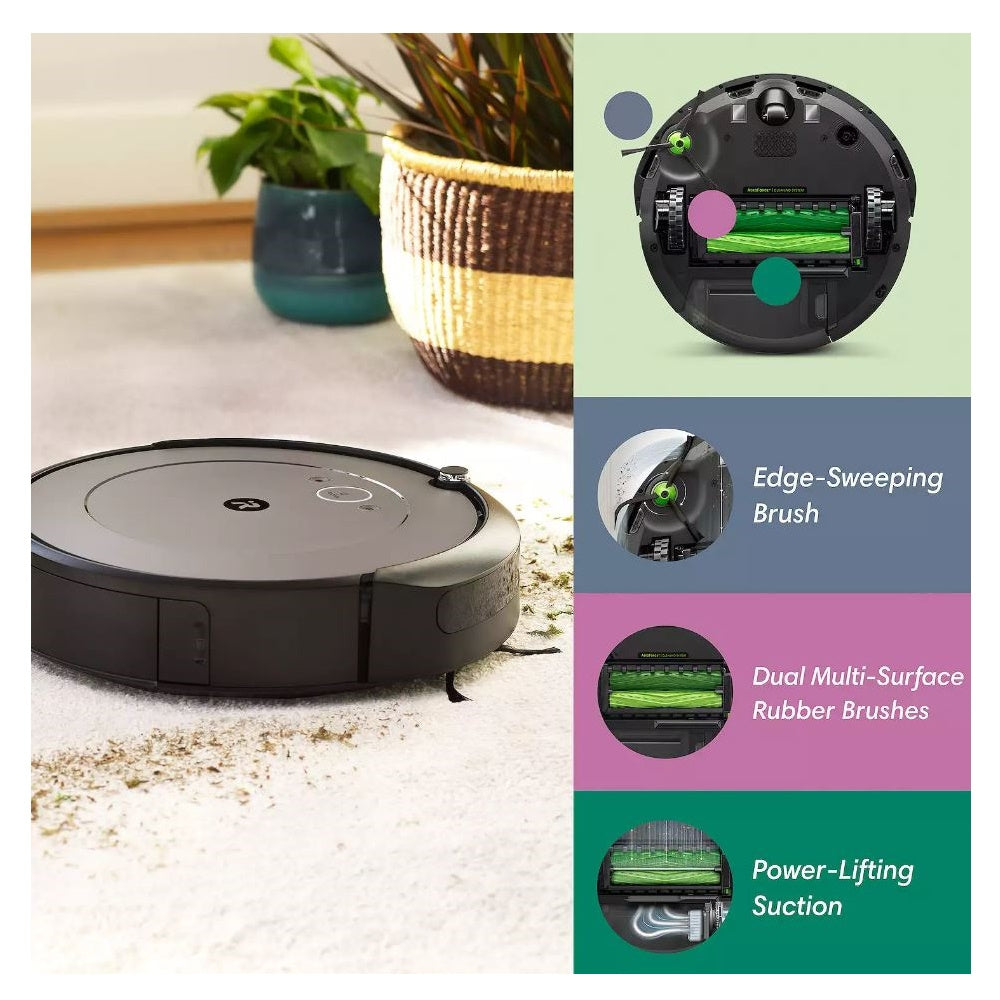 iRobot Roomba i1 Vacuum Wi-Fi Connected, 0.4 liters, 1.5hrs battery - i115820