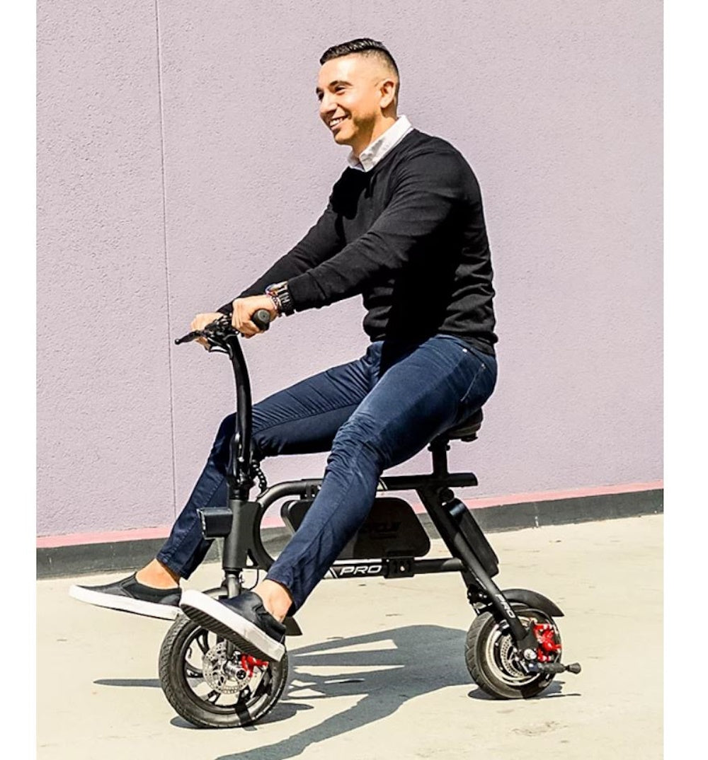 Swagtron SwagCycle SC-1 250W Electric Bike Black with Collapsible Frame and Handlebar Display 30512-2