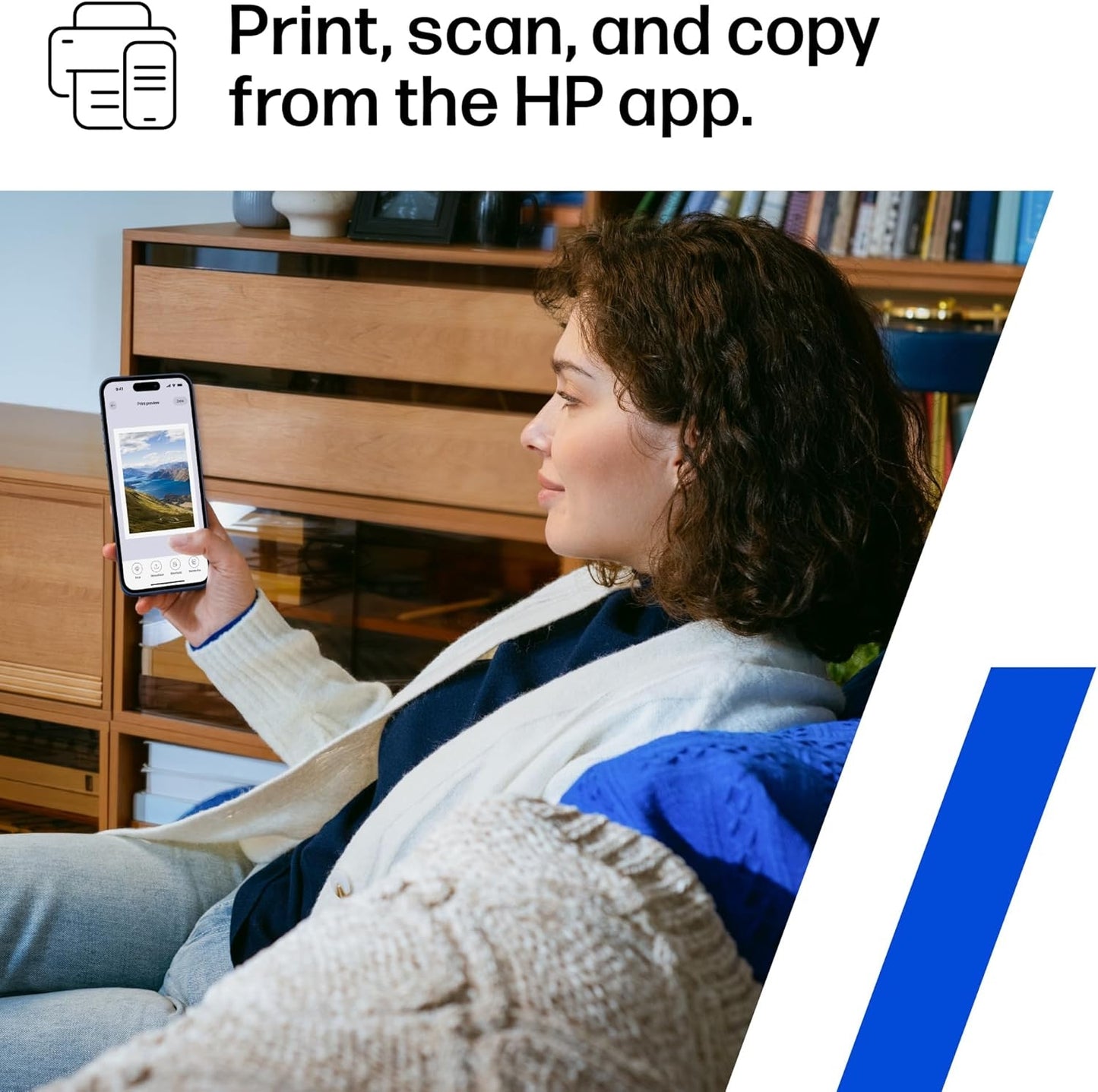 HP - Smart Tank 5103 Wireless AI-Enabled AiO Supertank Inkjet Printer w/ 100 Sheets of Photo Paper - White