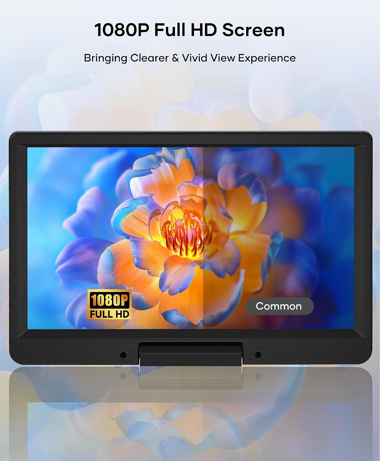 FANGOR 12’’ Portable Blu Ray Player with 1080P Full HD Swivel Screen F-BR114