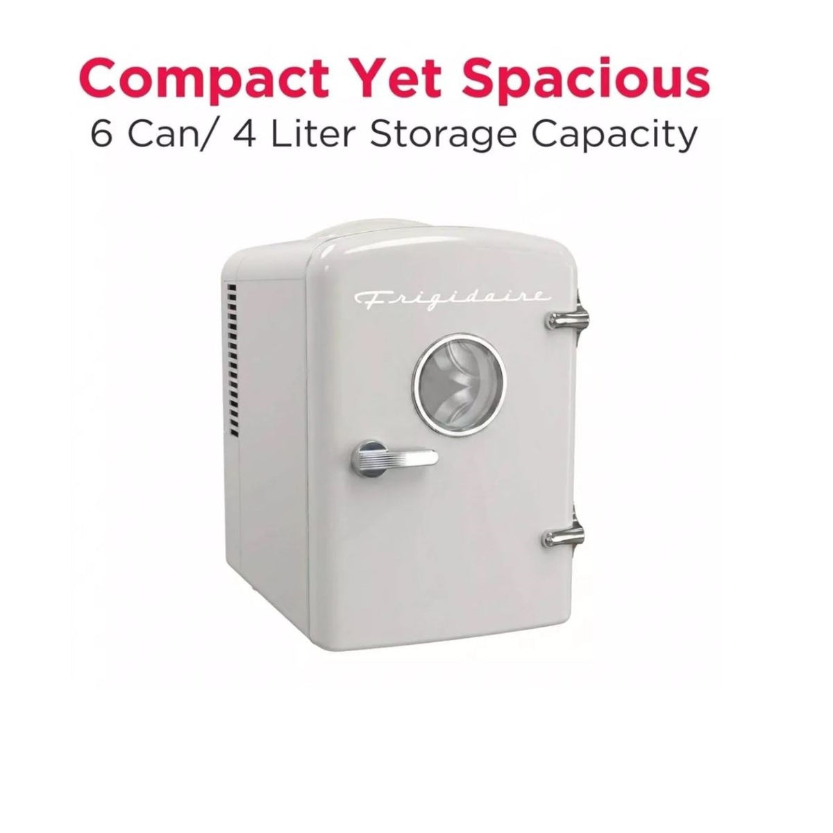 Frigidaire 6 Can Mini Personal Dorm Fridge Cooler Moonbeam EFMIS429-MOON
