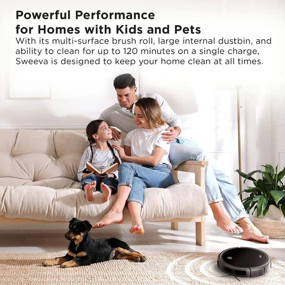 TCL Sweeva 1000 Robot Vacuum, Hard Floors & Carpets, Scheduled Cleaning RV1014B