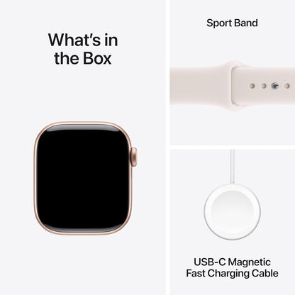 Apple Watch Series 11 (GPS) 42mm Rose Gold Aluminum Case Sport Band S/M MEU04LWA
