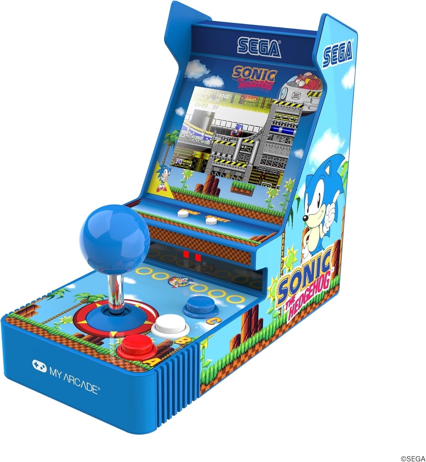 My Arcade Sonic The Hedgehog Joystick Player Portable Retro Arcade DGUNL-7157