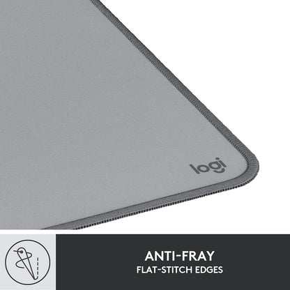 Logitech Deskmat Studio Series Extended Mousepad Spill-Resistant Gray 956-000047