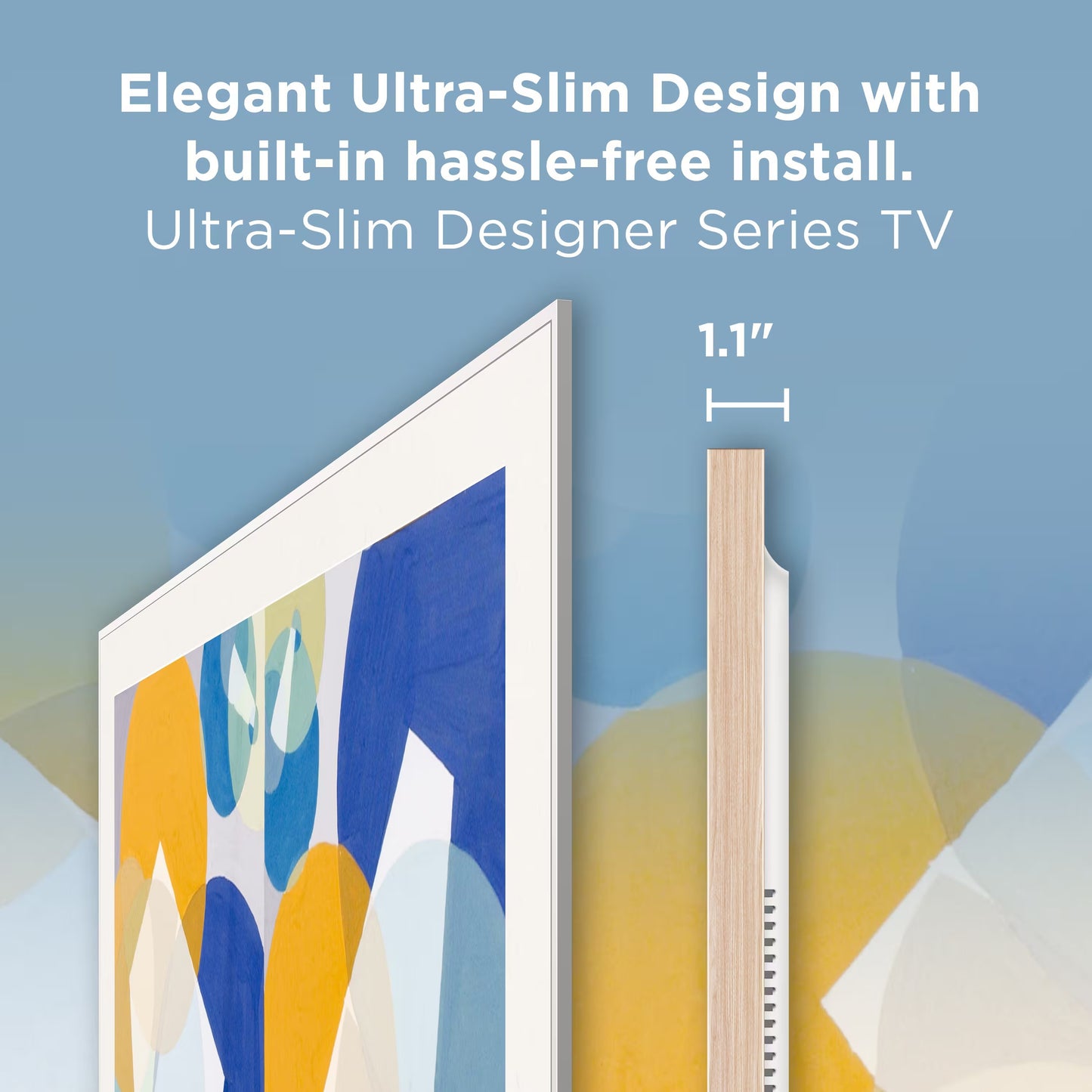 TCL 55A3G 55" Class 4K QLED A3G Designer Series Smart TV with Google TV, Art Library, AI Art and Flush Wall Mount (2026)