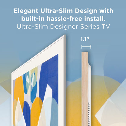TCL 55A3G 55" Class 4K QLED A3G Designer Series Smart TV with Google TV, Art Library, AI Art and Flush Wall Mount (2026)