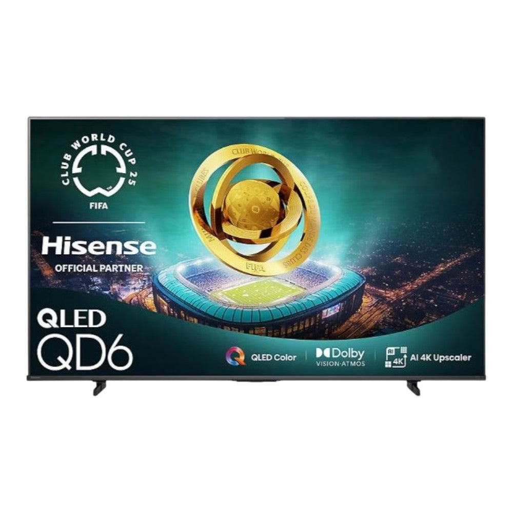 Hisense 55" QD6 QLED, AI 4K Upscaler, UHD, Dolby Vision Atmos, Press & Ask Alexa, Smart Fire TV 55QD65QFB