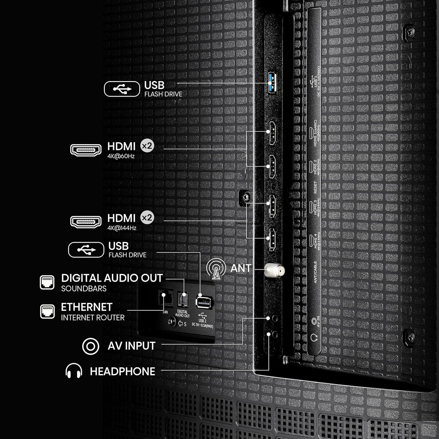Hisense 55" Class U6 Series MiniLED QLED UHD 4K HDR Smart Fire TV (2025) 55U65QF