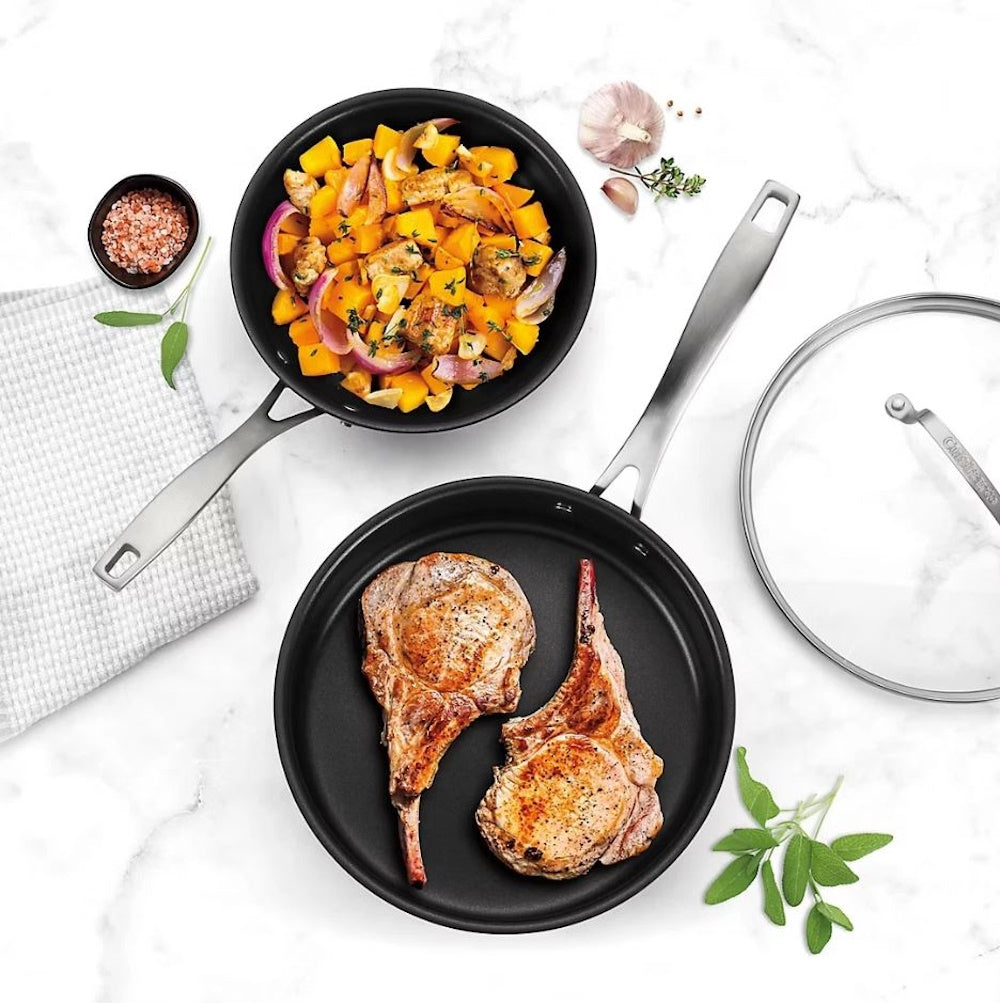 Cuisinart Hard Anodized Nonstick Cookware Set Prof. 12 Pc Pans Pots with Lids DSHA-12BJ