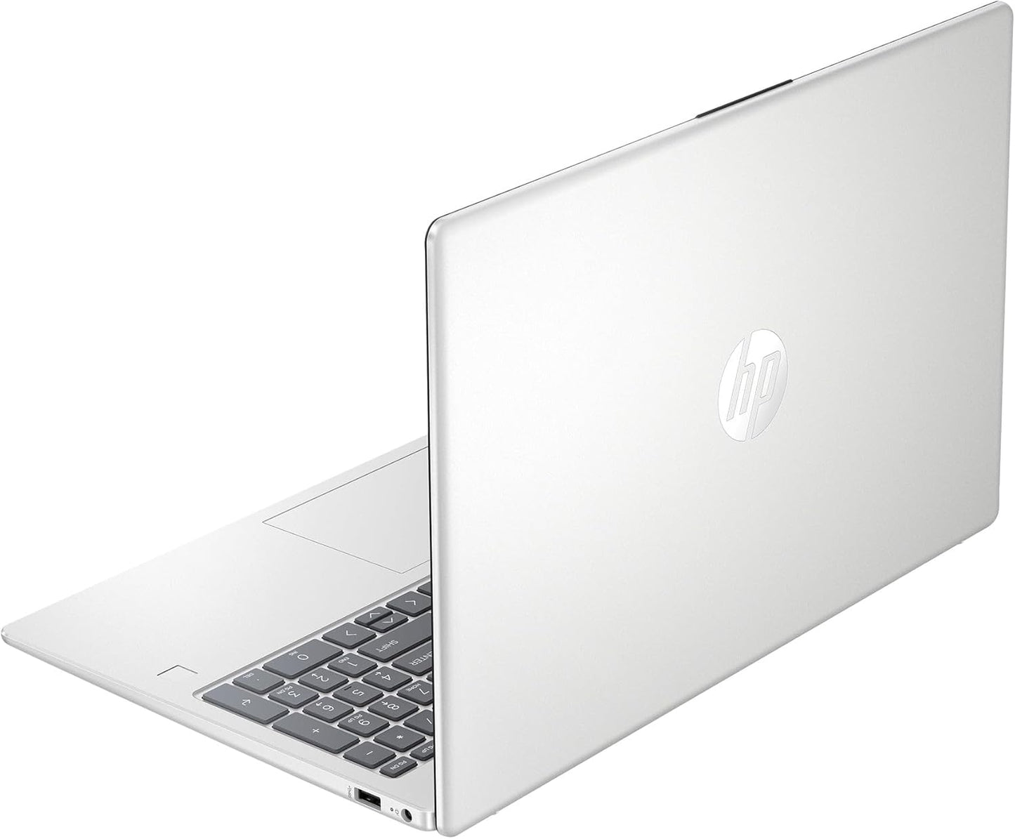 HP 15.6 inch (1920x1080) FHD IPS Display Laptop, Intel Core i3-N305, 8GB 256GB SSD, Win 11 Home - Natural Silver