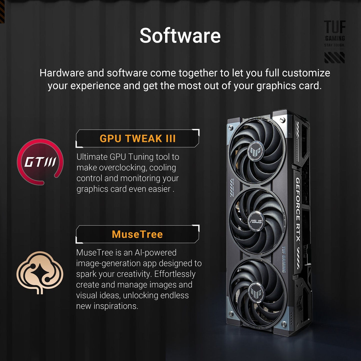 ASUS TUF Gaming GeForce RTX 5070 12GB GDDR7 OC EditionGaming Graphics Card TUF-RTX5070