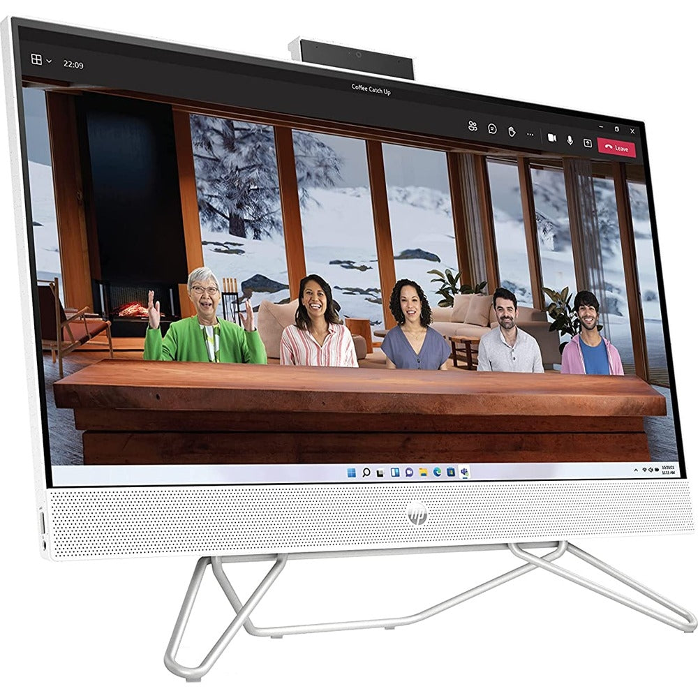 HP 24-cb0110 24" All-in-One Computer, Intel Celeron J4025, 4GB/ 256GB SSD, Win11 Home, Snow White, 577C4AA#ABA