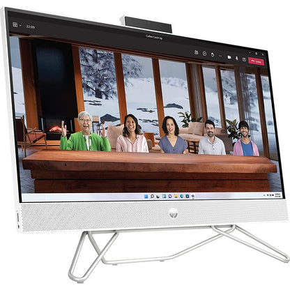 HP 24-cb0110 24" All-in-One Computer, Intel Celeron J4025, 4GB/ 256GB SSD, Win11 Home, Snow White, 577C4AA#ABA