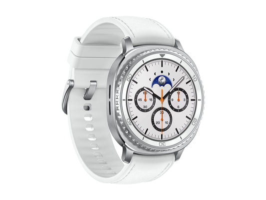Samsung Galaxy Watch8 Classic Stainless Steel Smartwatch 46mm LTE - White - (2025) SM-L505UZWAXAA