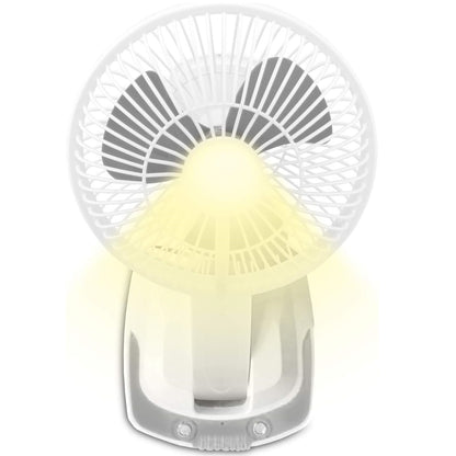 Technical Pro OF6W Rechargeable Desk/Wall Fan with LED Work Lamp and Powerbank