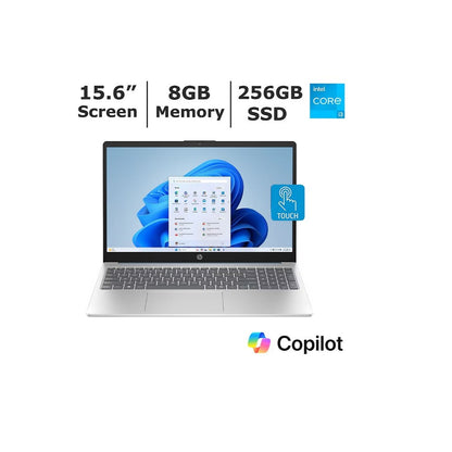 HP 15-FD0883NR 15.6 inch Touch Screen Laptop - Intel Core i3-N305 - 8GB RAM / 256GB SSD Win 11 Home