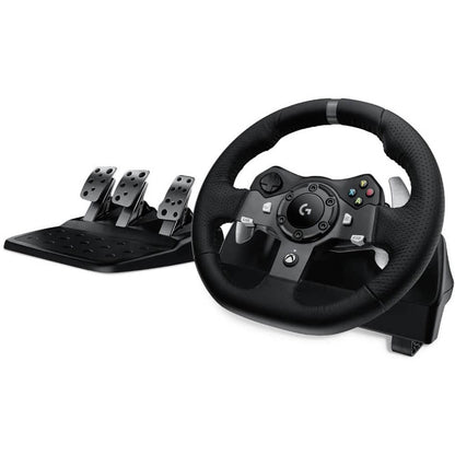 Logitech - G920 Driving Force Racing Wheel and Pedals for Xbox Series X|S, Xbox One, Windows & Mac - Black 941-000121