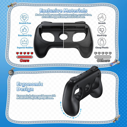 FASTSNAIL Switch Controller Grips for Nintendo Switch 2/1/OLED for Joy-Con