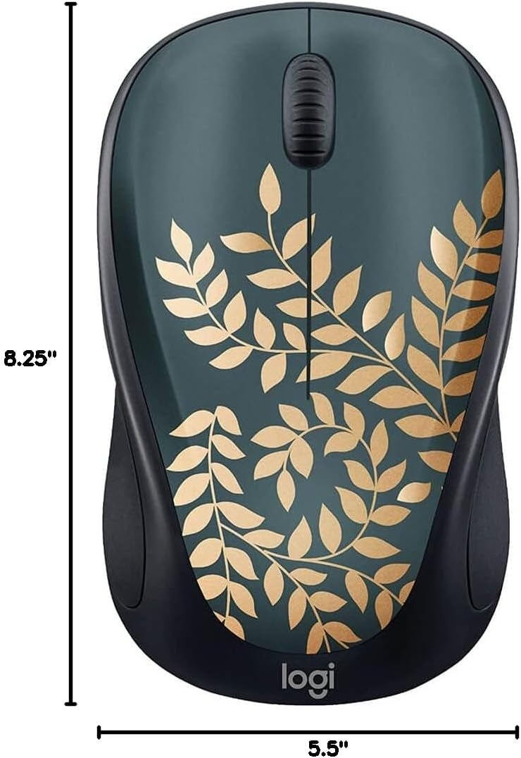 Logitech Design Collection Limited Edition Wireless Mouse Golden Garden 910-006117
