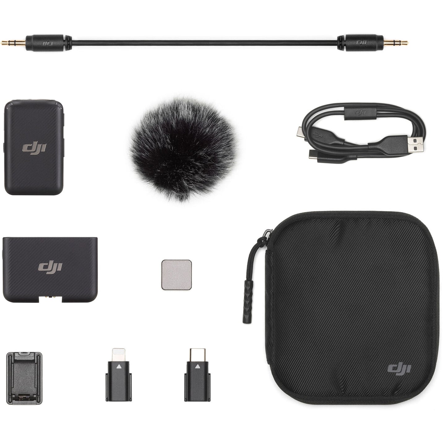 DJI Mic Compact Digital Wireless Microphone System/Recorder for Camera & Smartphone (2.4 GHz)