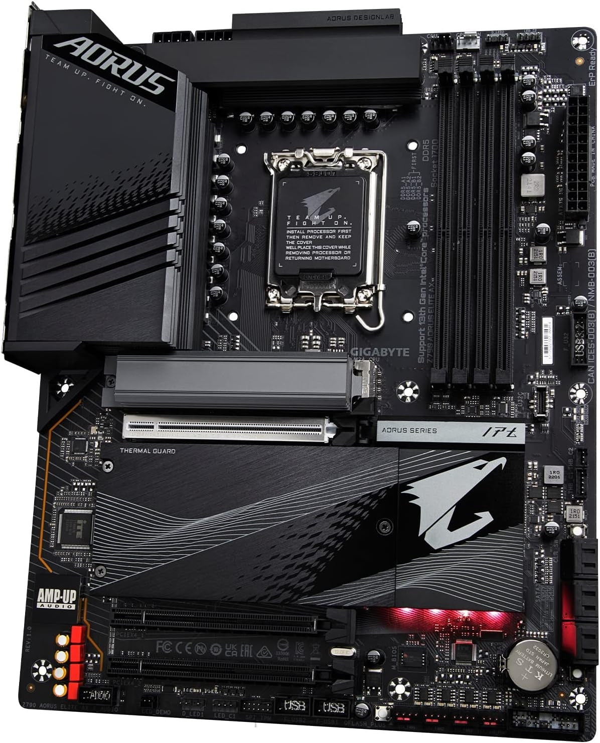 GIGABYTE - Z790 AORUS ELITE AX (Socket LGA 1700) Intel Z790 ATX DDR5 Wi-Fi 6E Motherboard - Black