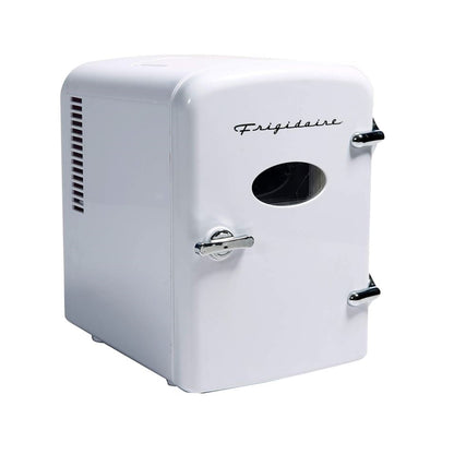 Frigidaire EFMIS129-WHITE 6-Can Retro Mini Portable Personal Fridge/Cooler