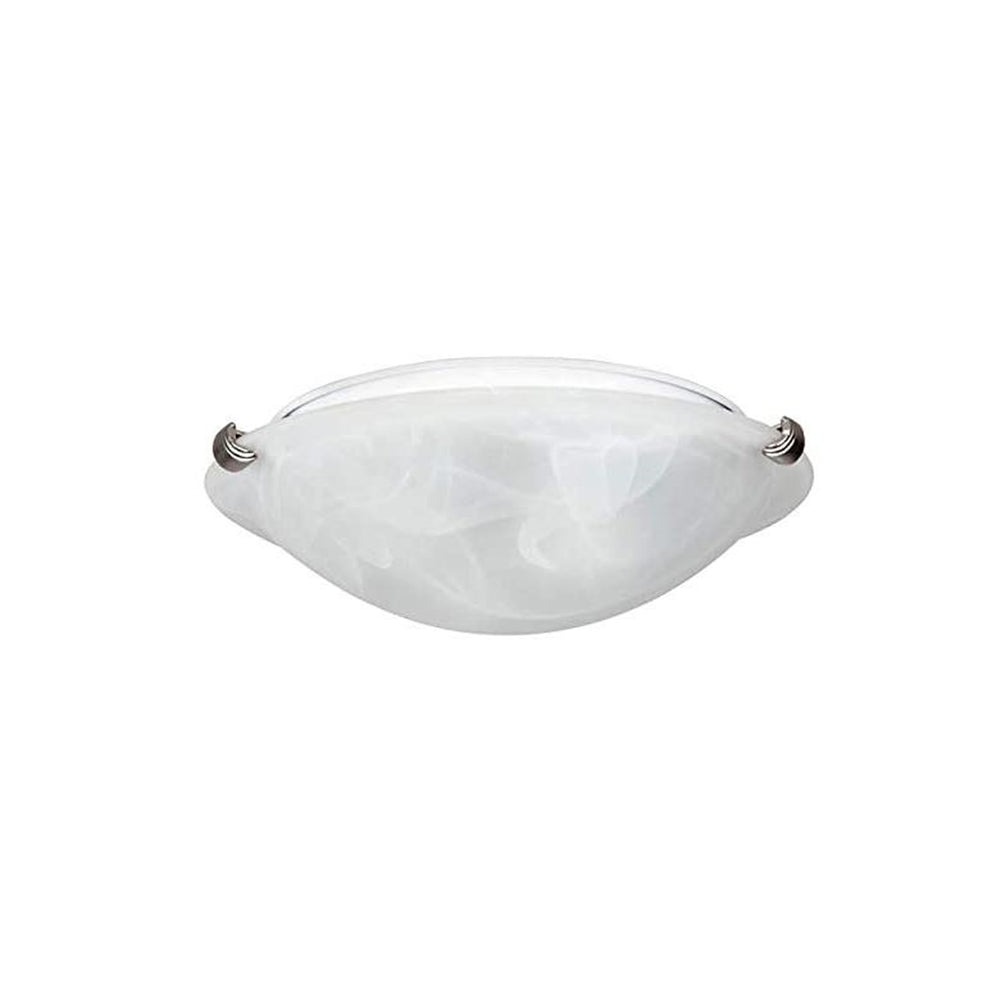 Luminance 12" Transitional 2-light Semi-Flush Mount Light Satin Nickel Finish F7288-53