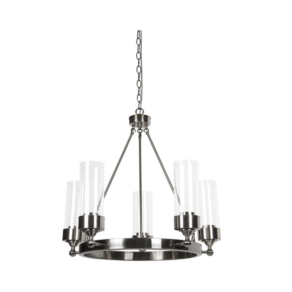Sunset Lighting Esquire 5-Light Chandelier, Antique Gunmetal F17115-57