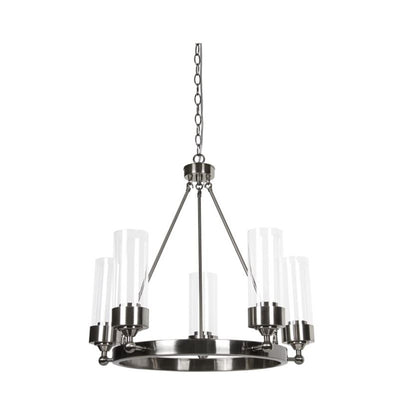 Sunset Lighting Esquire 5-Light Chandelier, Antique Gunmetal F17115-57