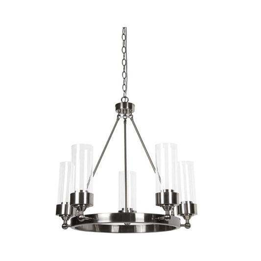 Sunset Lighting Esquire 5-Light Chandelier, Antique Gunmetal F17115-57