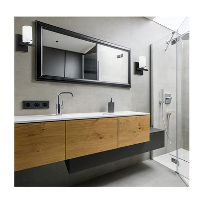 Luminance Boca Boca Vanity 1-Light Wall Sconce Black Bathroom Decor Fixture  F2531-31
