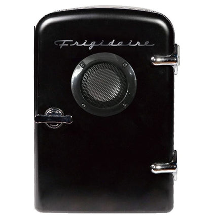 Frigidaire EFMIS151-BLACK Portable Retro 6-can Mini Fridge Built-in Bluetooth Speaker